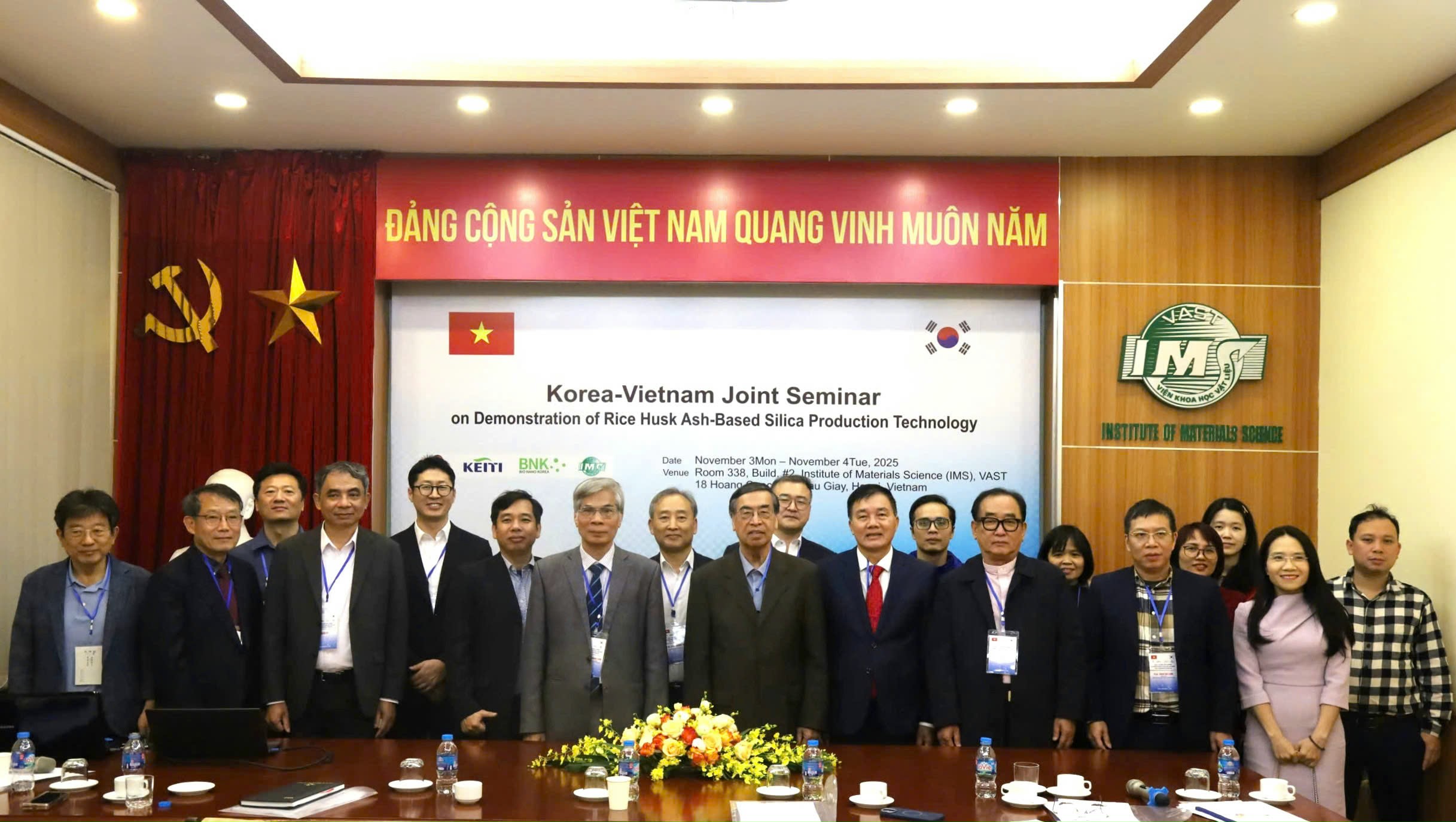 RoK–Vietnam workshop on demonstrating silica production technology from rice husk ash