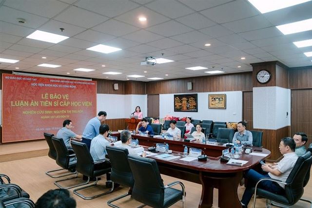 Nghiên cứu sinh Viện Khoa học vật liệu bảo vệ thành công luận án Tiến sĩ cấp Học viện