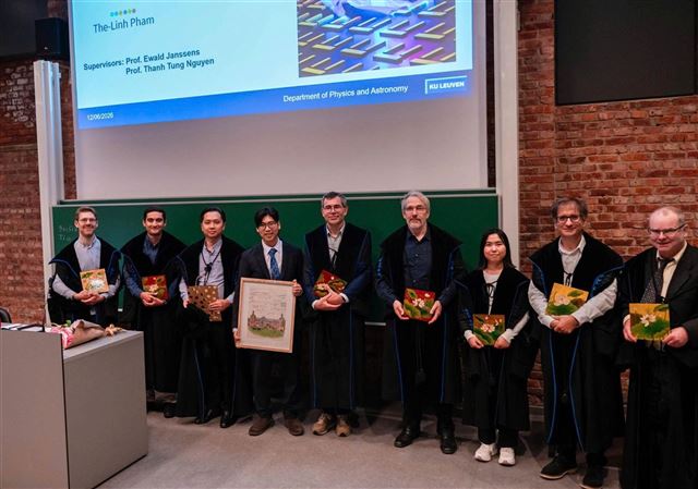 Viện Khoa học vật liệu phối hợp với  Đại học KU Leuven (Vương quốc Bỉ) đào tạo trình độ Tiến sĩ